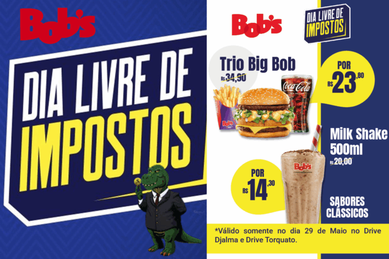 Bob´s em Manaus participa do Dia livre de Impostos 2025