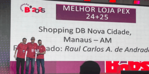 Convenção Bob's 2025 - Bobs Shopping DB Nova Cidade ganha premiação de melhor loja 2024/25