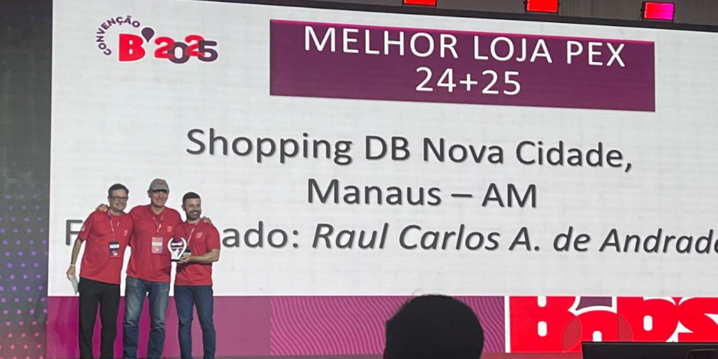 Convenção Bob's 2025 - Bobs Shopping DB Nova Cidade ganha premiação de melhor loja 2024/25