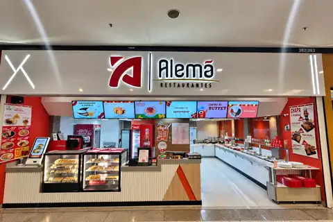 Fachada da loja Alemã Restaurantes Alemã Express, Amazonas Shopping, Manaus