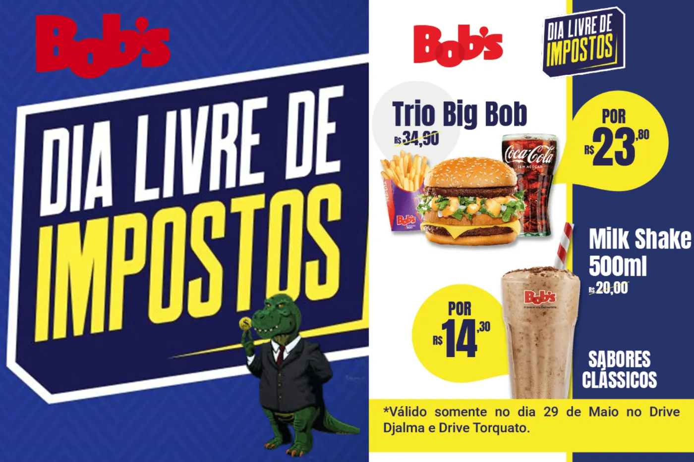 Bob´s em Manaus participa do Dia livre de Impostos 2025