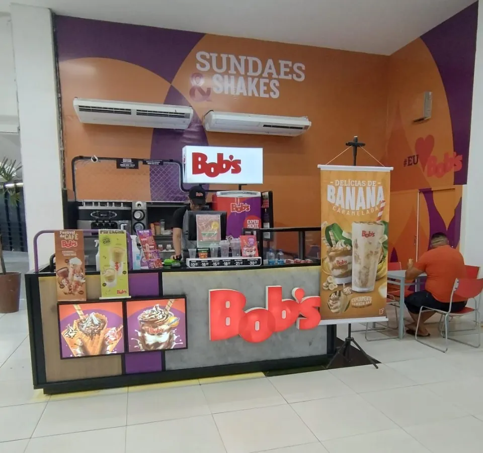 Quiosque do Bob’s no Shopping Cidade Leste, em Manaus