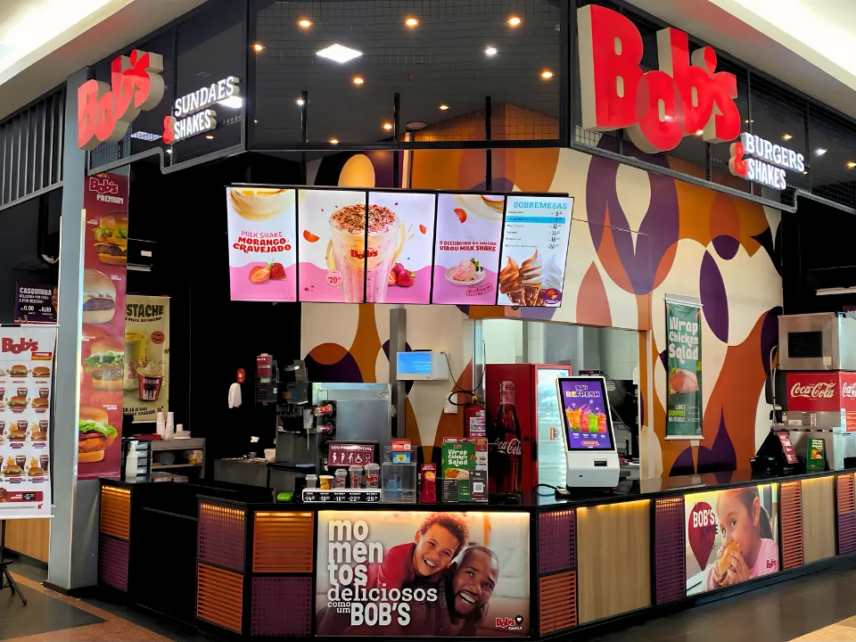 Loja do Bob’s no DB Nova Cidade, em Manaus